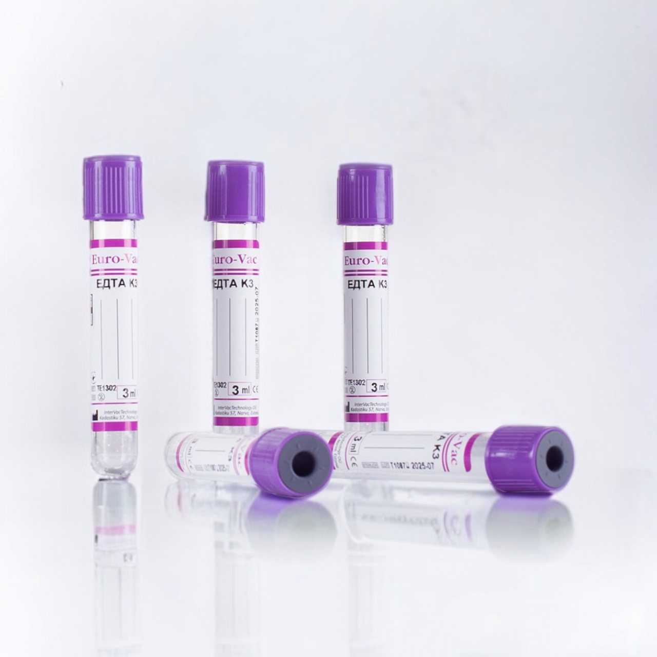 Вакуумна пробірка Euro-Vac® з ЕДТА К3